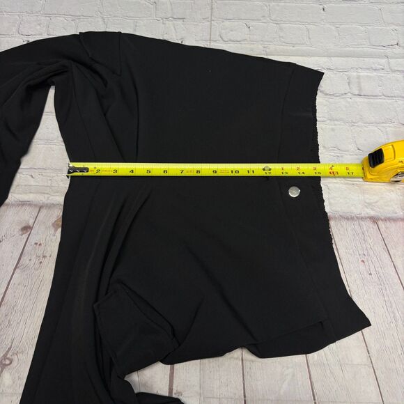 Zara Women Wide Leg Utility Cargo Pants Size XXL 2XL Black D061 -30 - Picture 5 of 16